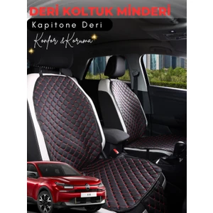 Citroen C4X Uyumlu Tam Set Deri Koltuk Minderi | Terletmez | Universal | Oto Aksesuar | A1