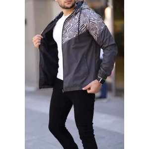 Unisex Kapüşonlu Içi Astarlı Yağmurluk - Kahve