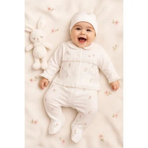 0-3 Kız Ay Be Happy %100 pamuk  10'lu Hastane Çıkışı Set