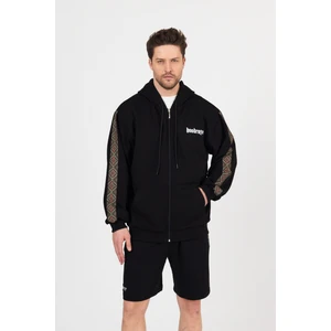 Erkek Etnik Garnili Kapüşonlu Sweatshirt