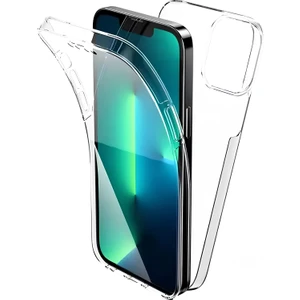 Apple iPhone 13 Pro 6.1'' Çift Taraflı Silikon Kılıf Şeffaf