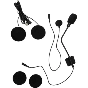 Type C Girişli Intercom Kulaklık Seti Çift Mikrofonlu ,motosiklet Kask Interkom Yedek Kulaklığı