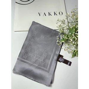 68X200  Jakarlı Saf Ipek Şal - 05491-80001