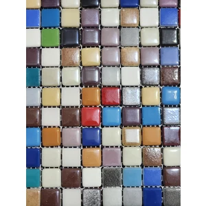 Atölye Öğretmenim Rengarenk Cam Mozaik Taşı 30*30 cm 1 Adet File