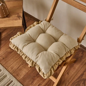 Soft Maia Sandalye Minderi - Bej - 40x40 cm