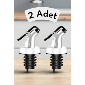 2 Adet Kapaklı Damlatmaz Yağ Tıpası Sirkelik Sosluk Yağdanlık Şişe Başlığı Damlatmaz Şişe Ucu