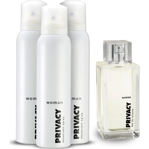 Woman EDT Kadın Parfüm 100ml + Deodorant 3x150ml
