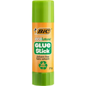 BIC Eco Yapıştırıcı 21 gr Silindir Şekilli, Yeşil Kapaklı, Desensiz - 1 Adet