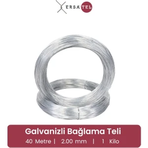 Ersa Tel Galvanizli Bağlama Teli Sera Bağlama Teli Paslanmaz 1kg