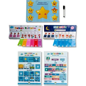 Rutin Pano Seti 5'li Set (Kız Görsel)