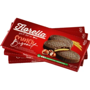 Fiorella Fındık Kremalı Çikolatalı Bisküvi 22,5  gr 3 Lü (3 Paket)