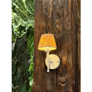 Maison Avf Bohem Hasır Rafya Saçaksız El Yapımı Beyaz Kablosuz Pilli Ledli Aplik