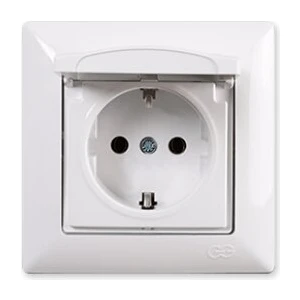 Günsan Elektrik GÜNSAN VISAGE BEYAZ KAP.TOPRAKLI PRİZ (MKZ)
