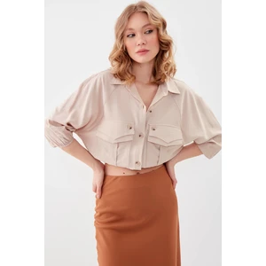 Cepli Beli Lastikli Gömlek