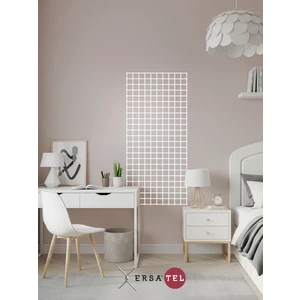 Ersa Tel Tel Pano Metal Duvar Panosu Ersapano Classic 56 x 120 cm Beyaz