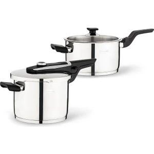 Madame Coco Ludovico Düdüklü Tencere Seti - Çelik - 4 Lt+6 Lt