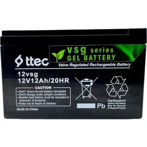 2025 Ttec 12V 12AH Jel Akü – Bakım Gerektirmez Güç