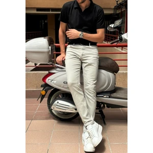 Erkek, Slim-fit, Dar Kesim, Gabardin Pantolon 085