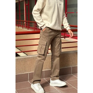 Baggy-oversize Kalıp, Kargo Cep, Gabardin Pantolon 23ınp274