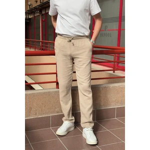 Bel lastikli, bağcıklı, Oversize fit, %100 Pamuklu Müslin dokuma, Yazlık&baharlık Pantolon 295