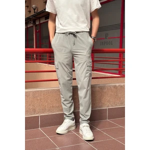 Erkek, Regular Fit, Paraşüt Kumaş, Kargo Cep, Lastikli Pantolon 24ınp276