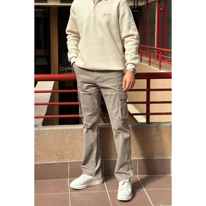 Baggy-oversize Kalıp, Kargo Cep, Gabardin Pantolon 23ınp274