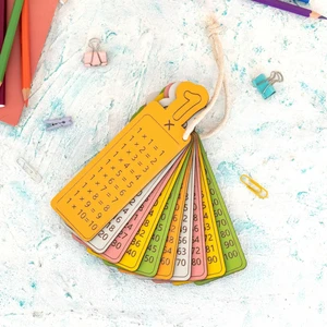Ahşap Renkli ve Doğal Çarpım Tablosu Seti | Montessori Uyumlu Eğitim Materyali