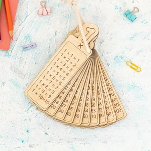 Ahşap Renkli ve Doğal Çarpım Tablosu Seti | Montessori Uyumlu Eğitim Materyali