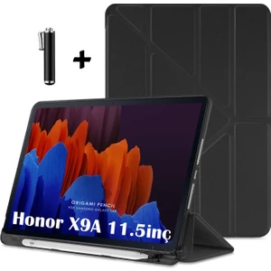 M.TK Moveteck Honor Pad X9A 11.5inç Kılıf Kalem Bölmeli Katlanabilir Standlı Koruyucu Yumuşak Silikon Akıllı Kapak + Dokunmatik Kalem 2li Set - 8gb 256GB Wi-Fi