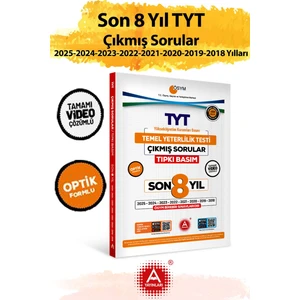 Son 8 Yıl Tyt Çıkmış Sorular-Tıpkı Basım-Bire Bir Ösym-Tamamı Video Çözümlü