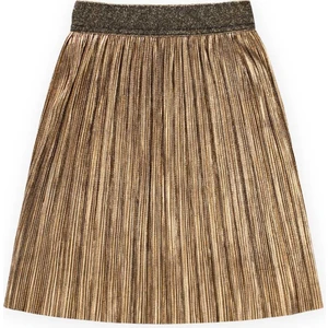 Piliseli Sim Lastik Detaylı Etek 2-10 Yaş Gold