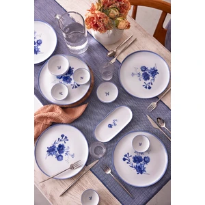 Kütahya Porselen Moderna Blue Dawn 14 Parça 6 Kişilik Kahvaltı Takımı