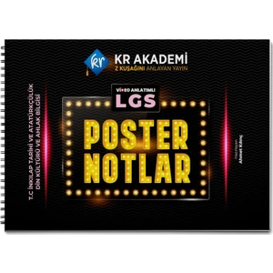 Kr Akademi Yayınları LGS İnkılap Tarihi ve Atatürkçülük Din Kültürü ve Ahlak Bilgisi Poster Notlar