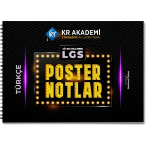 Kr Akademi Yayınları LGS Türkçe Poster Notlar