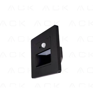 ACK 1W BEYAZ SENSÖRLÜ MERDİVEN KORİDOR ARMATÜRÜ (SİYAH KASA)