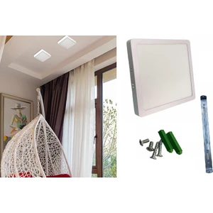 Ct-5234 Eco 18W Panel Led Kare Armatür  Beyaz