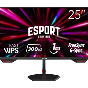 Crimson CR25R300F 25 300Hz 1ms Csot Fast IPS Fhd Freesync/g-Sync Pc Flat Oyuncu Monitörü