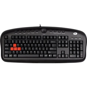 A4 Tech KB-28G Q Türkçe Multimedya Gamer Oyun Klavyesi (Kauçuk Tuşlar,Bileklikli)