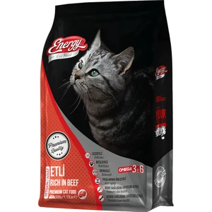 Pet Food Energy Cat Food Energy 500 g Sığır Etli Yetişkin Kedi Maması