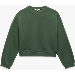 Regular Fit Üç Iplik Uzun Kollu Bisiklet Yaka Basic Sweatshirt