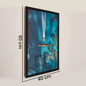 Deco Plain Tablo - Mavi - 40X60 cm