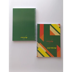 Namaviga Notebook A5 Spiralli Okul Defteri 100 Sayfa -Çizgisiz
