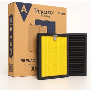 Pure Flat Hava Temizleme Cihazı Uyumlu Hepa + Karbon Filtre