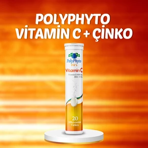 Polyphyto Vitamin C + Çinko 20'Li Efervesan Tablet Vitaminler