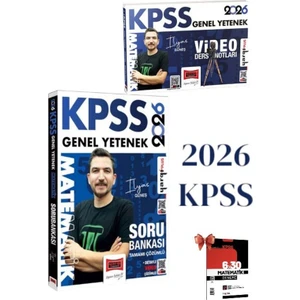 Yargı Yayınevi Ilyas Güneş 2026 Kpss  Matematik Video Ders Notları ve 2026 Kpss Matematik Çözümlü Soru Bankası