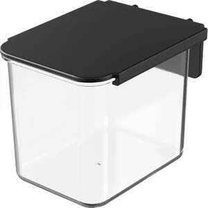 Çok Amaçlı Organizatör Pano Kapaklı Şeffaf Çekmece - Siyah