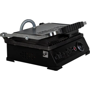 8 Dilim Elektrikli Saf Demir Döküm Tost Makinesi  (Döküm 30X23) - Siyah (Endüstriyel Kalitesinde)