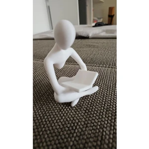 3D Bakkal Kitap Okuyan Iskandinav Tarzı Biblo Heykel Figür Dekorasyon