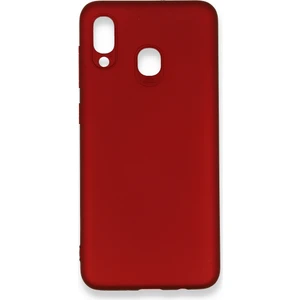 Piyasa Sepeti Samsung Galaxy A20 (A205F) Premium Silikon Kılıf Bordo