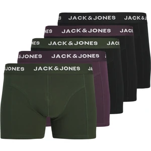 Jack & Jones Erkek 5'li Düz Renk Boxer Paketi - Solid